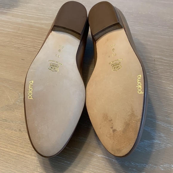 Paloma “Reed Sienna Nappa/ Woven” flats NIB Size 8AA price reduced not perfect - Picture 8 of 9